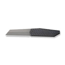 WEKNIFE Collinear Flipper Knife Tiger Stripe Pattern Flamed Titanium Handle And Endcap (3.67" Gray Stonewashed Bohler M390 Blade) WE22034D - 3