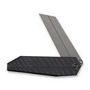 WEKNIFE Collinear Flipper Knife Tiger Stripe Pattern Flamed Titanium Handle And Endcap (3.67" Gray Stonewashed Bohler M390 Blade) WE22034D - 3