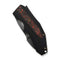 WEKNIFE Coral SLT Flipper Knife Bronze / Black Titanium Handle With Lava Flow FatCarbon Fiber Inlay (2.95" Polished Gray CPM 20CV Blade) WE24044 - 3