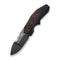 WEKNIFE Coral SLT Flipper Knife Bronze / Black Titanium Handle With Lava Flow FatCarbon Fiber Inlay (2.95" Polished Gray CPM 20CV Blade) WE24044 - 3