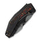 WEKNIFE Coral SLT Flipper Knife Bronze / Black Titanium Handle With Lava Flow FatCarbon Fiber Inlay (2.95" Polished Gray CPM 20CV Blade) WE24044 - 3