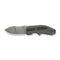 WEKNIFE Coral SLT Flipper Knife Gray Titanium Handle With Marble Carbon Fiber Inlay (2.95" Gray Stonewashed CPM 20CV Blade) WE24044 - 2
