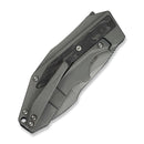 WEKNIFE Coral SLT Flipper Knife Gray Titanium Handle With Marble Carbon Fiber Inlay (2.95" Gray Stonewashed CPM 20CV Blade) WE24044 - 2