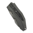 WEKNIFE Coral SLT Flipper Knife Gray Titanium Handle With Marble Carbon Fiber Inlay (2.95" Gray Stonewashed CPM 20CV Blade) WE24044 - 2