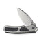 WEKNIFE Corwyn Flipper & Thumb Stud Knife Gray Titanium Handle With Black & Pink Carbon Fiber Inlay (3.7" Stonewashed Bohler M390 Blade) WE24088 - 2