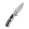 WEKNIFE Corwyn Flipper & Thumb Stud Knife Gray Titanium Handle With Black & Pink Carbon Fiber Inlay (3.7" Stonewashed Bohler M390 Blade) WE24088 - 2