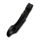 WEKNIFE Cryonix Flipper Knife Black & Satin Titanium Handle (2.03" Black Stonewashed Bohler M390 Blade, Satin Flat) WE24070 - 1