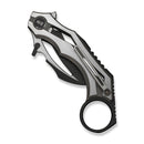 WEKNIFE Cryonix Flipper Knife Bronze & Satin Titanium Handle (2.03" Black Stonewashed Bohler M390 Blade, Satin Flat) WE24070 - 3