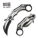 WEKNIFE Cryonix Flipper Knife Bronze & Satin Titanium Handle (2.03" Black Stonewashed Bohler M390 Blade, Satin Flat) WE24070 - 3