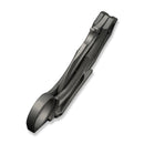 WEKNIFE Cryonix Flipper Knife Gray & Satin Titanium Handle (2.03" Gray Stonewashed Bohler M390 Blade, Satin Flat) WE24070 - 2