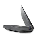 WEKNIFE Cybernetic Top Flipper Knife Polished Gray Titanium Handle (3.91" Polished Gray CPM 20CV Blade) WE22033-6