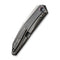 WEKNIFE Cybernetic Top Flipper Knife Polished Gray Titanium Handle (3.91" Polished Gray CPM 20CV Blade) WE22033-6
