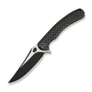 WEKNIFE Dracarys Flipper & Thumb Stud Knife Black Titanium Handle (3.58" Black Stonewashed Bohler M390 Blade, Satin Flat) WE25061B - 5 - We Knife