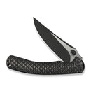 WEKNIFE Dracarys Flipper & Thumb Stud Knife Black Titanium Handle (3.58" Black Stonewashed Bohler M390 Blade, Satin Flat) WE25061B - 5 - We Knife