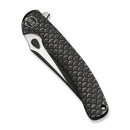 WEKNIFE Dracarys Flipper & Thumb Stud Knife Black Titanium Handle (3.58" Black Stonewashed Bohler M390 Blade, Satin Flat) WE25061B - 5 - We Knife