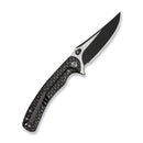 WEKNIFE Dracarys Flipper & Thumb Stud Knife Black Titanium Handle (3.58" Black Stonewashed Bohler M390 Blade, Satin Flat) WE25061B - 5 - We Knife