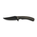 WEKNIFE Dracarys Flipper & Thumb Stud Knife Bronze & Black Titanium Handle (3.58" Black Stonewashed Bevels, Black Brushed Flats Bohler M390 Blade) WE25061B - 4 - We Knife