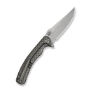 WEKNIFE Dracarys Flipper & Thumb Stud Knife Gray Titanium Handle (3.58" Stonewashed Bohler M390 Blade) WE25061B - 1 - We Knife