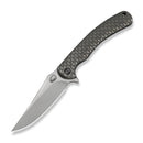 WEKNIFE Dracarys Flipper & Thumb Stud Knife Gray Titanium Handle (3.58" Stonewashed Bohler M390 Blade) WE25061B - 1 - We Knife