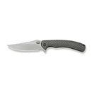 WEKNIFE Dracarys Flipper & Thumb Stud Knife Gray Titanium Handle (3.58" Stonewashed Bohler M390 Blade) WE25061B - 1 - We Knife