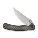 WEKNIFE Dracarys Flipper & Thumb Stud Knife Gray Titanium Handle (3.58" Stonewashed Bohler M390 Blade) WE25061B - 1 - We Knife