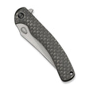 WEKNIFE Dracarys Flipper & Thumb Stud Knife Gray Titanium Handle (3.58" Stonewashed Bohler M390 Blade) WE25061B - 1 - We Knife