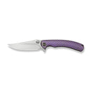 WEKNIFE Dracarys Flipper & Thumb Stud Knife Purple & Golden Titanium Handle (3.58" Hand Rubbed Satin Bohler M390 Blade) WE25061B - 2 - We Knife
