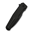 WEKNIFE Dressytak Flipper & Button Lock Knife Black Titanium Handle (3.37" Black Stonewashed Bohler M390 Blade) WE25059 - 1 - We Knife