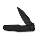 WEKNIFE Dressytak Flipper & Button Lock Knife Black Titanium Handle (3.37" Black Stonewashed Bohler M390 Blade) WE25059 - 1 - We Knife