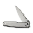 WEKNIFE Dressytak Flipper & Button Lock Knife Gray Titanium Handle (3.37" Satin Finished Bohler M390 Blade) WE25059 - 2 - We Knife