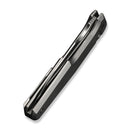 WEKNIFE Dressytak Flipper & Button Lock Knife Gray Titanium Handle (3.37" Satin Finished Bohler M390 Blade) WE25059 - 2 - We Knife