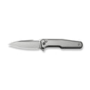 WEKNIFE Dressytak Flipper & Button Lock Knife Gray Titanium Handle (3.37" Satin Finished Bohler M390 Blade) WE25059 - 2 - We Knife