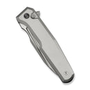 WEKNIFE Dressytak Flipper & Button Lock Knife Gray Titanium Handle (3.37" Satin Finished Bohler M390 Blade) WE25059 - 2 - We Knife