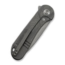 WEKNIFE Elementum Flipper Knife Gray Titanium Handle (2.96" Gray Stonewashed CPM MagnaCut Blade) WE18062XA-2 - We Knife