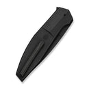 WEKNIFE Elyndor Flipper Knife Black Titanium Handle (3.9" Black Stonewashed Bohler M390 Blade) WE24060 Sample1 - We Knife