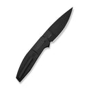 WEKNIFE Elyndor Flipper Knife Black Titanium Handle (3.9" Black Stonewashed Bohler M390 Blade) WE24060 Sample1 - We Knife