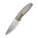 WEKNIFE Elyndor Flipper Knife Gray Titanium Handle (3.9" Hand Rubbed Satin Bohler M390 Blade) WE24060B Sample1 - We Knife