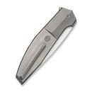 WEKNIFE Elyndor Flipper Knife Gray Titanium Handle (3.9" Hand Rubbed Satin Bohler M390 Blade) WE24060B Sample1 - We Knife