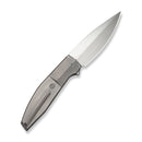 WEKNIFE Elyndor Flipper Knife Gray Titanium Handle (3.9" Hand Rubbed Satin Bohler M390 Blade) WE24060B Sample1 - We Knife