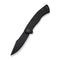 WEKNIFE Essential Knight Flipper Knife Black Titanium Handle With Etched Pattern (3.6" Black Stonewashed Bohler M390 Blade) WE24003 - 2