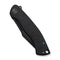 WEKNIFE Essential Knight Flipper Knife Black Titanium Handle With Etched Pattern (3.6" Black Stonewashed Bohler M390 Blade) WE24003 - 2