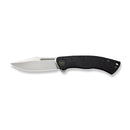 WEKNIFE Essential Knight Flipper Knife Black Titanium Handle With Etched Pattern (3.6" Satin Finished Bohler M390 Blade) WE24003 - 1