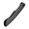WEKNIFE Essential Knight Flipper Knife Gray Titanium Handle With Etched Pattern (3.6" Satin Finished Bohler M390 Blade) WE24003 - 3