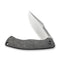 WEKNIFE Essential Knight Flipper Knife Gray Titanium Handle With Etched Pattern (3.6" Satin Finished Bohler M390 Blade) WE24003 - 3