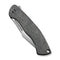 WEKNIFE Essential Knight Flipper Knife Gray Titanium Handle With Etched Pattern (3.6" Satin Finished Bohler M390 Blade) WE24003 - 3