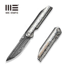 WEKNIFE Exponent Flipper & Thumb Stud Knife Polished Zirmascus Integral Handle (3.74" Fafnir Damasteel Blade) WE25090B Sample2 - We Knife