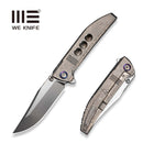 WEKNIFE Ezinta Flipper & Thumb Stud Knife Crystalized Silver Titanium Integral Handle With Satin Holes (3.99" Polished Bead Blasted Bohler M390 Blade) WE22041 - 2025 BSW2