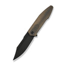 WEKNIFE Flight Line Flipper Knife Bronze Titanium Handle (3.81" Black Stonewashed Bohler M390 Blade) WE23089 - 2 - We Knife