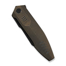 WEKNIFE Flight Line Flipper Knife Bronze Titanium Handle (3.81" Black Stonewashed Bohler M390 Blade) WE23089 - 2 - We Knife