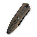WEKNIFE Flight Line Flipper Knife Bronze Titanium Handle (3.81" Black Stonewashed Bohler M390 Blade) WE23089 - 2 - We Knife